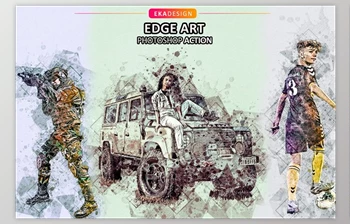 Download Edge <span class='badge badge-warning'>Art</span> Photoshop Action CreativeMarket - 6722856