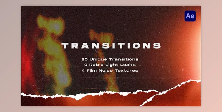 Download Torn Paper Transitions Pack (Videohive 40492352) - AE Project