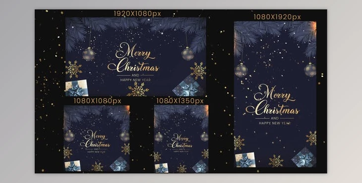 Download Christmas Intro 4 in 1 (Videohive 41650076) - AE Project
