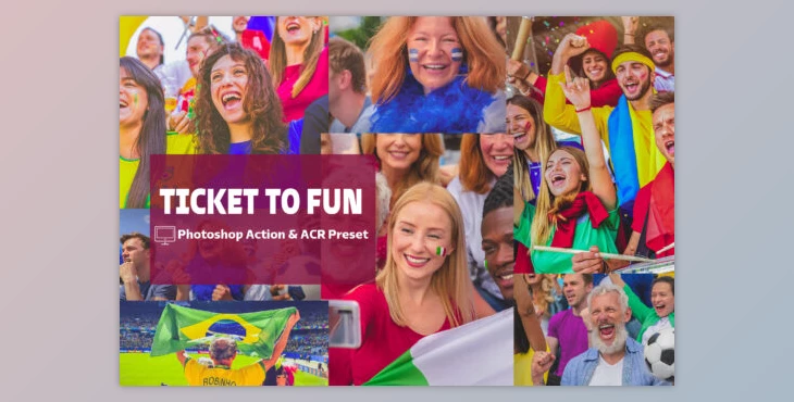 Download Ticket to Fun Photoshop Actions