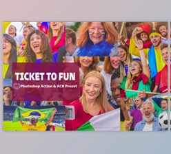 Download Ticket to Fun Photoshop Actions