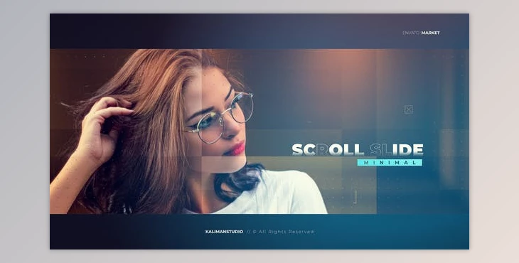 Download Minimal Scroll Slideshow (Videohive 30219346) - AE Project