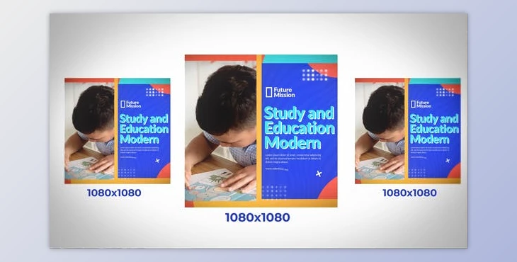 Download Education Promo Slideshow Instagram Post 1080×1080 (Videohive 39656022) - AE Project