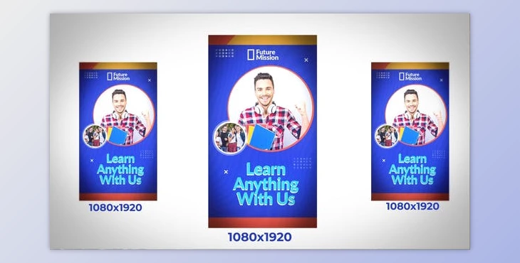 Download Education Promo Slideshow Instagram Stories 1080×1920 (Videohive 39693640) - AE Project