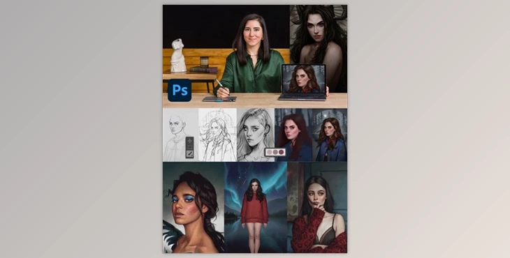 Download Domestika – Digital Painting of Characters in Photoshop