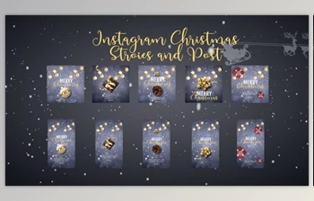 Download Christmas instagram stories and <span class='badge badge-warning'>post</span> (Videohive 41810617) - AE Project