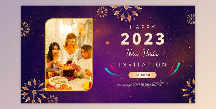 Download Golden Sparkle Happy New Year Slideshow (Videohive 41997174) - AE Project