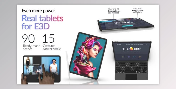 Download Real Tablets for Element 3D (Videohive 41186169) - AE Project