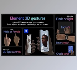Download Real Hand Gestures for Element 3D (Videohive 40637428) - AE Project