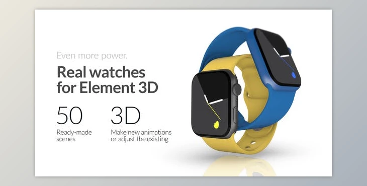 Download Real Smartwatches for Element 3D (Videohive 41879182) - AE Project