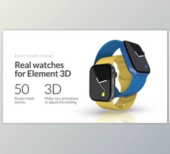 Download Real Smartwatches for Element 3D (Videohive 41879182) - AE Project