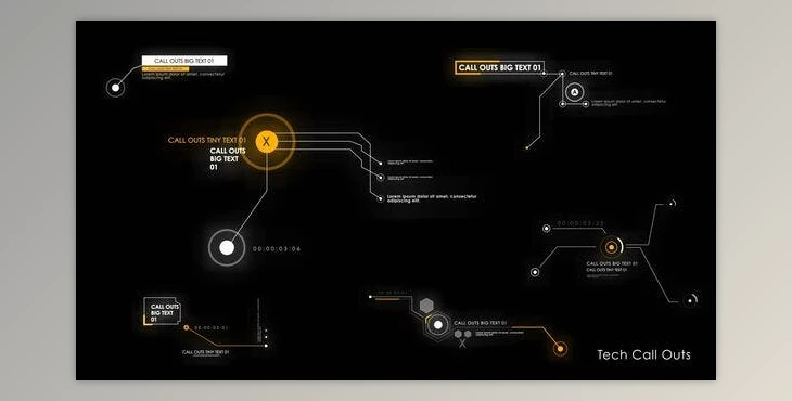 Download Tech Call Outs (Videohive 40099297) - AE Project