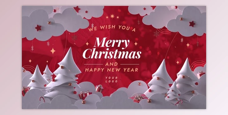 Download Christmas Greeting Paper Cutout (Videohive 42180709) - AE Project
