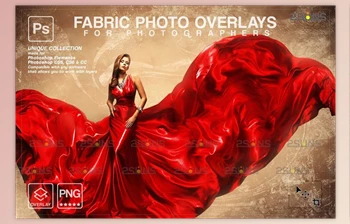 Download Flying Fabric Photoshop <span class='badge badge-warning'>Overlays</span> Waving Creativemarket - 10956651