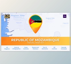 Download Mozambique Map – Republic of Mozambique Travel Map (Videohive 39801197) - AE Project