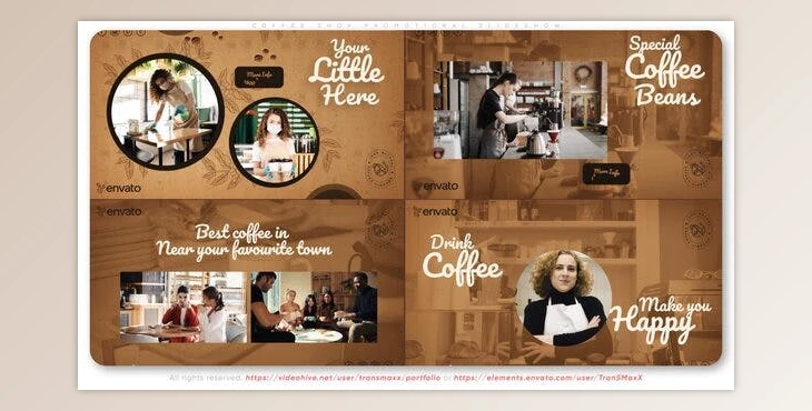 Download Coffee Shop Promotional Slideshow (Videohive 40200233) - AE Project