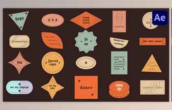 Download Abstract Sticker Titles for After Effects (Videohive <span class='badge badge-warning'>40252241</span>) - AE Project