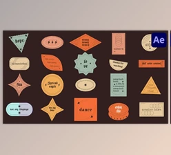 Download Abstract Sticker Titles for After Effects (Videohive 40252241) - AE Project