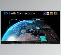 Download 3D Earth Connections (Videohive 23573012) - AE Project