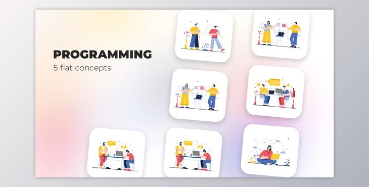 Download Programming – Flat concepts (Videohive 39948080) - AE Project