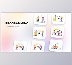Download Programming – Flat concepts (Videohive 39948080) - AE Project