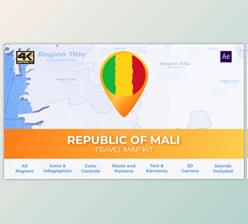 Download Mali Map – Republic of Mali Travel Map (Videohive 39801159) - AE Project