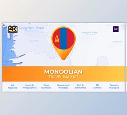 Download Mongolia Map – Mongolian Travel Map (Videohive 39801180) - AE Project