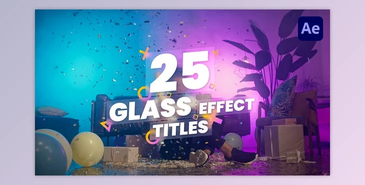 Download 25 Glass Titles (Videohive 42239254) - AE Project