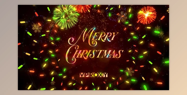 Download Christmas Lights Greetings (Videohive 42257499) - AE Project