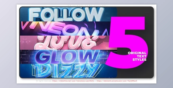 Download Original Text Styles – Mini Kit (Videohive 42314734) - AE Project