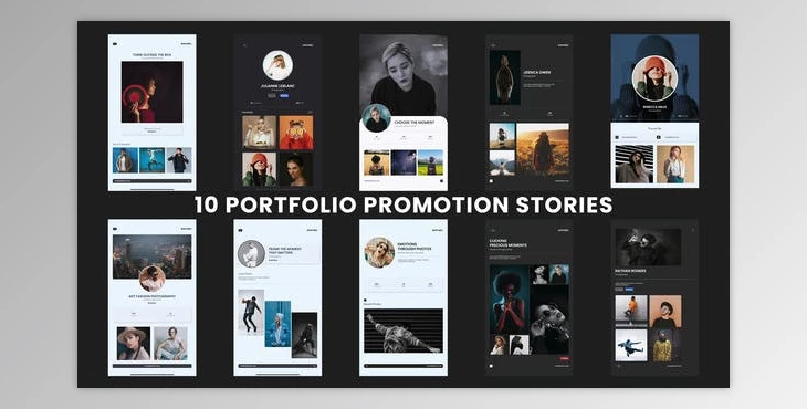Download Portfolio Promotion Stories (Videohive 40693382) - AE Project
