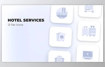 Download Hotel Services – <span class='badge badge-warning'>Flat</span> Icons (<span class='badge badge-warning'>Videohive</span> 39986515) - AE <span class='badge badge-warning'>Project</span>
