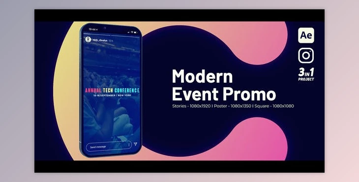 Download Instagram Event Promo (Videohive 40823936) - AE Project