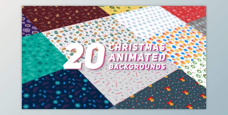 Download Animated Christmas Backgrounds (Videohive 42354342) - AE Project