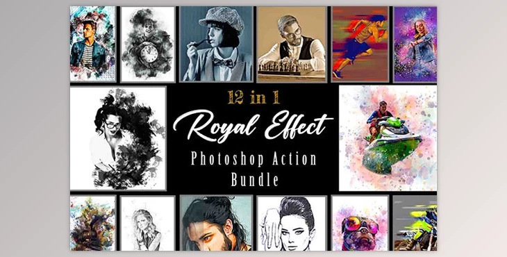 Download Royal Effect Photoshop Action Bundle Creativemarket - 10980259