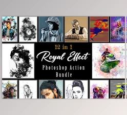 Download Royal Effect Photoshop Action Bundle Creativemarket - 10980259