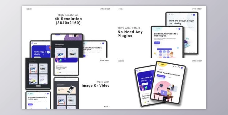 Download Website Promo – Tablet Mockup (Videohive 39376522) - AE Project