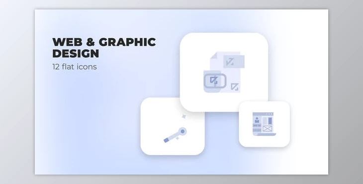 Download WEB & Graphic Design – Flat Icons (Videohive 39947411) - AE Project