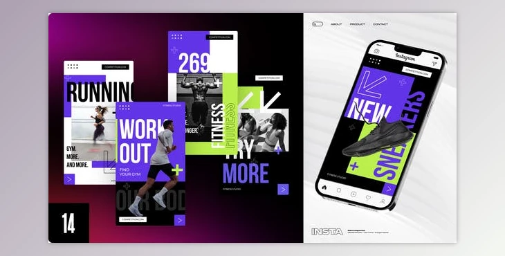 Download Fitness Instagram Stories (Videohive 42362492) - AE Project