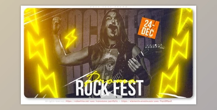 Download Rock Fest Promo (Videohive 42434954) - AE Project