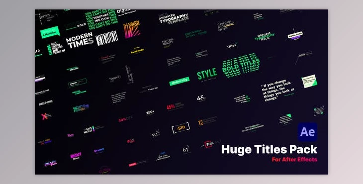 Download Huge Title Pack (Videohive 39436515) - AE Project