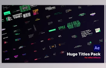 Download Huge Title <span class='badge badge-warning'>Pack</span> (<span class='badge badge-warning'>Videohive</span> 39436515) - AE Project