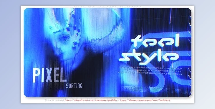 Download Pixel Sorting Neon Slideshow (Videohive 42486177) - AE Project