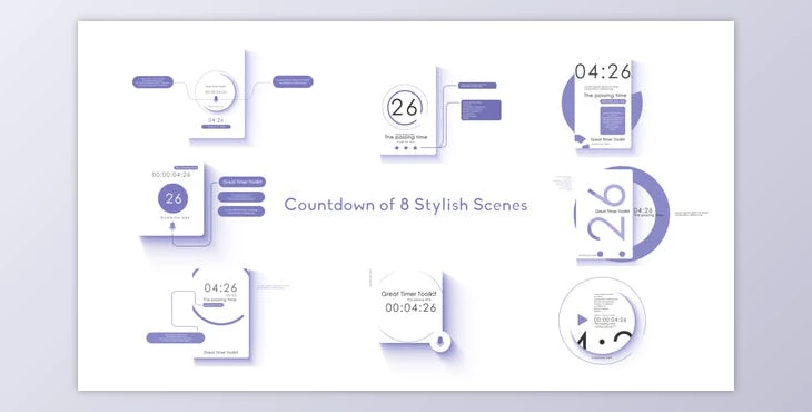 Download Style Countdown Timers (Videohive 42476705) - AE Project