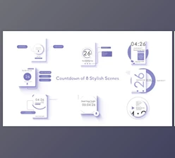 Download Style Countdown Timers (Videohive 42476705) - AE Project