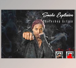 Download Smoke Explosion Photoshop Action Creativemarket - 10987304