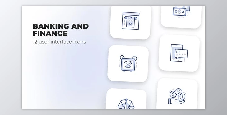 Download Banking and Finance – User Interface Icons (Videohive 40109465) - AE Project