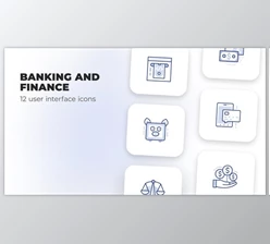 Download Banking and Finance – User Interface Icons (Videohive 40109465) - AE Project