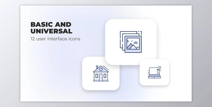 Download Basic and Universal – User Interface Icons (Videohive 40109542) - AE Project