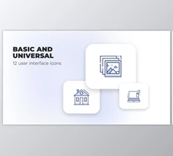 Download Basic and Universal – User Interface Icons (Videohive 40109542) - AE Project